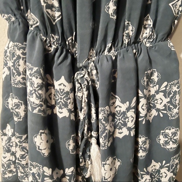 Faithfull the Brand grayish blue patterned romper - Picture 6 of 13